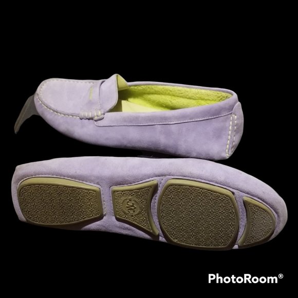 Women's JOHNSTON & MURPHY Lilac Loafers (7/7.5) - Picture 14 of 16